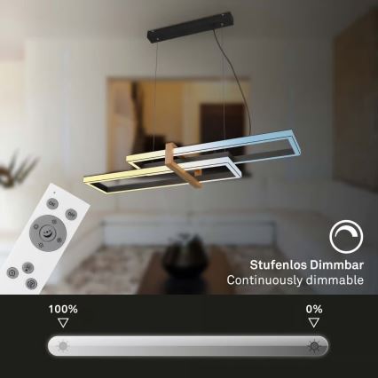 Briloner 4768015 - dimeriuojama LED liustra ant laido LED/44W/230V 2700-6500K 100 cm + nuotolinis valdymas