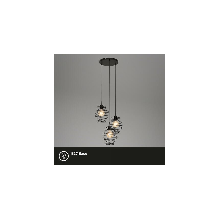 Briloner 4870-035 - Pakabinamas šviestuvas ant laido 3xE27/60W/230V