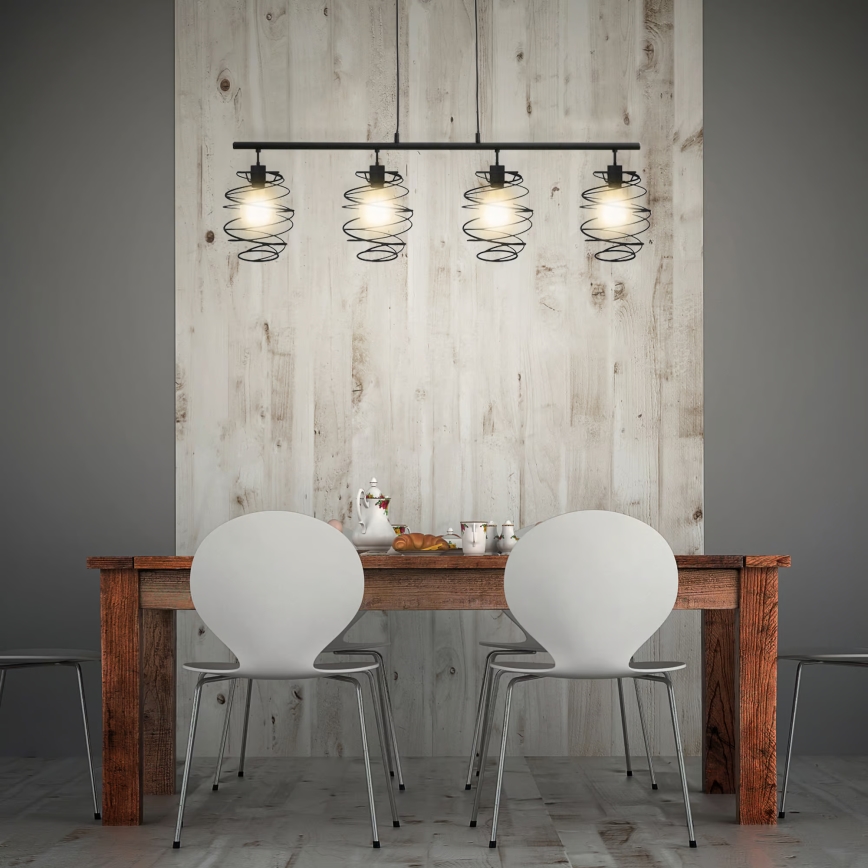 Briloner 4871-045 – pakabinamas šviestuvas ant laido, 4×E27/60W/230V