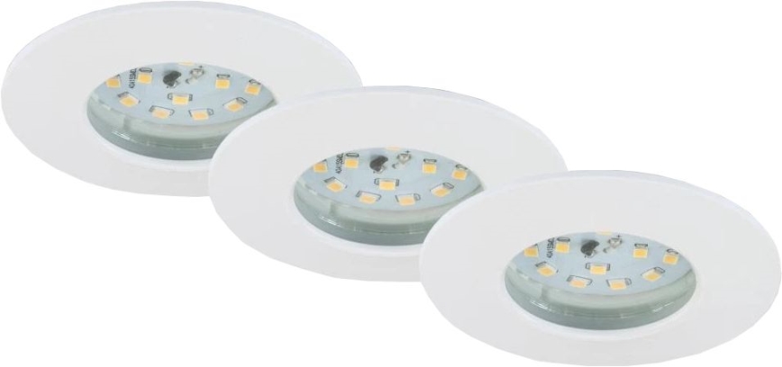 Briloner 6994-036 - komplektas (3 vnt.) įleidžiamų vonios LED šviestuvų LED/5W/230V IP44