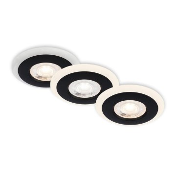 Briloner 7039-035 - KOMPLEKTAS 3x LED įleidžiamas lubinis vonios šviestuvas LED/5W/230V IP44
