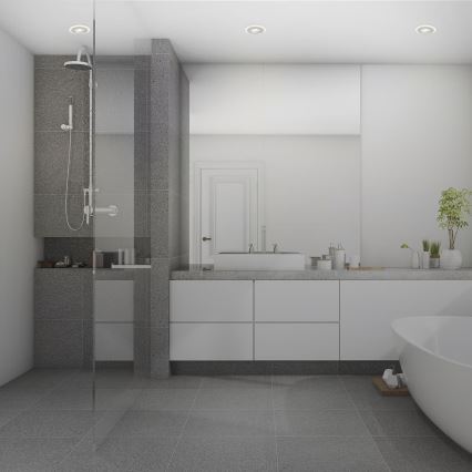 Briloner 7039034 - KOMPLEKTAS 3x LED vonios įmontuojamų šviestuvų, LED/5W/230V, IP44, matinio chromo