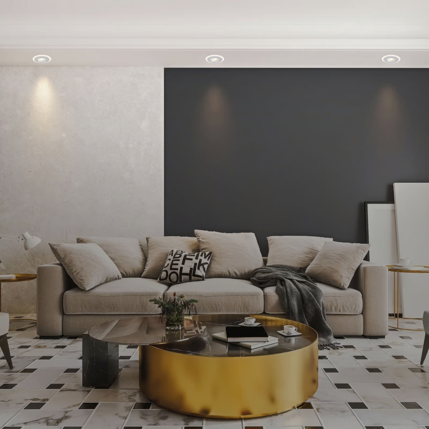 Briloner 7039034 - KOMPLEKTAS 3x LED vonios įmontuojamų šviestuvų, LED/5W/230V, IP44, matinio chromo