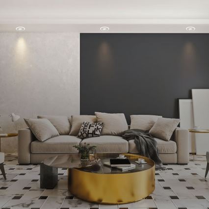 Briloner 7039034 - RINKINYS 3xLED vonios įleidžiamųjų šviestuvų 3xLED/5W/230V IP44 matinis chromas