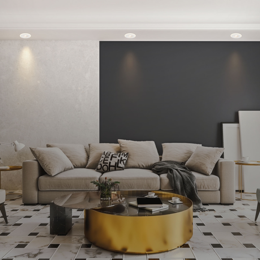 Briloner 7039036 - Rinkinys: 3xLED vonios įleidžiamieji šviestuvai 3xLED/5W/230V IP44, balti