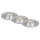 Briloner 7041-034 - KOMPLEKTAS 3x LED įleidžiamas lubinis vonios šviestuvas LED/4,9W/230V IP44 sidabras