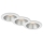 Briloner 7041-036 - KOMPLEKTAS 3x LED įleidžiamas lubinis vonios šviestuvas LED/4,9W/230V IP44 balta