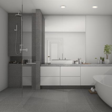 Briloner 7049014 - LED reguliuojamas vonios įleidžiamas šviestuvas LED/6W/230V 3000K IP44 matinis chromas