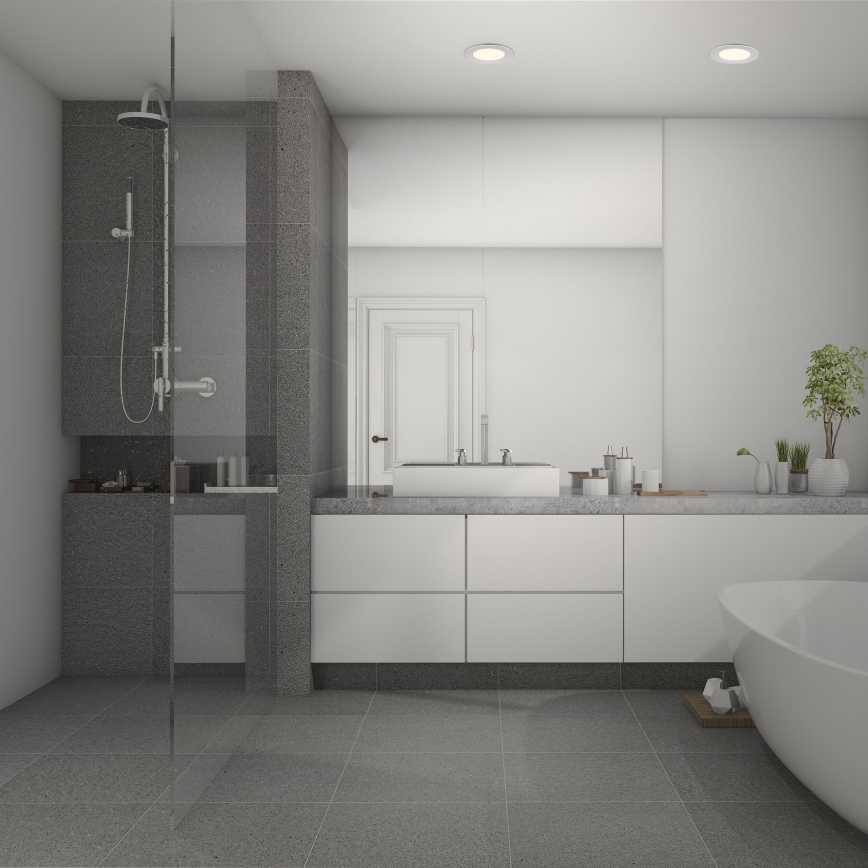 Briloner 7049014 - LED reguliuojamas vonios įleidžiamas šviestuvas LED/6W/230V 3000K IP44 matinis chromas