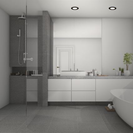 Briloner 7049015 - LED dimeriuojamas įleidžiamas šviestuvas vonios kambariui LED/6W/230V 3000K IP44 juodas