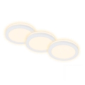 Briloner 7055-036 - KOMPLEKTAS 3x LED įleidžiamas lubinis vonios šviestuvas LED/3W/230V IP44