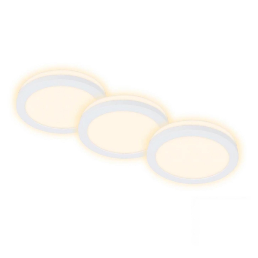 Briloner 7055-036 - KOMPLEKTAS 3x LED įleidžiamas lubinis vonios šviestuvas LED/3W/230V IP44