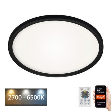 Briloner 7058-015 - LED Reguliuojamas šviestuvas SLIM LED/18W/230V 2700-6500K Wi-Fi Tuya + nuotolinio valdymo pultas