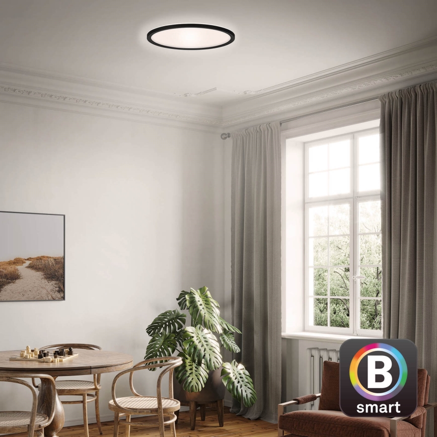 Briloner 7058-015 - LED Reguliuojamas šviestuvas SLIM LED/18W/230V 2700-6500K Wi-Fi Tuya + nuotolinio valdymo pultas