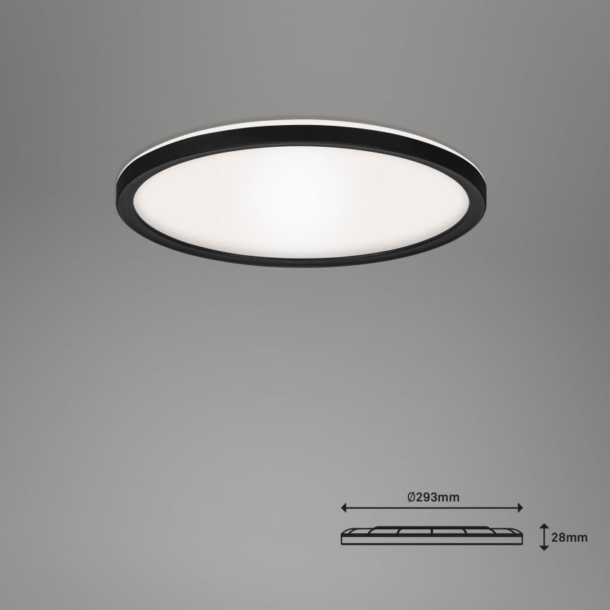 Briloner 7058-015 - LED Reguliuojamas šviestuvas SLIM LED/18W/230V 2700-6500K Wi-Fi Tuya + nuotolinio valdymo pultas