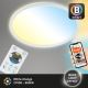 Briloner 7058-016 - LED Reguliuojamas šviestuvas SLIM LED/18W/230V 2700-6500K Wi-Fi Tuya + nuotolinio valdymo pultas