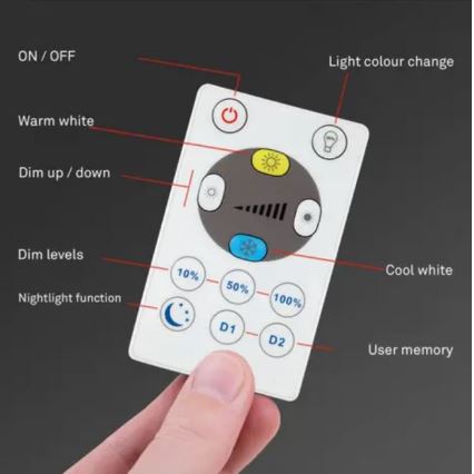 Briloner 7058-016 - LED Reguliuojamas šviestuvas SLIM LED/18W/230V 2700-6500K Wi-Fi Tuya + nuotolinio valdymo pultas