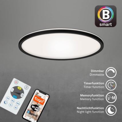 Briloner 7059-015 - LED Pritemdomas lubinis šviestuvas SLIM LED/22W/230V 2700-6500K Wi-Fi Tuya + nuotolinio valdymo pultas