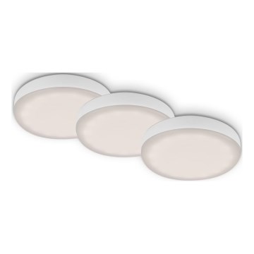 Briloner 7061-436 - KOMPLEKTAS 3x LED įleidžiamas lubinis vonios šviestuvas LED/3W/230V IP44