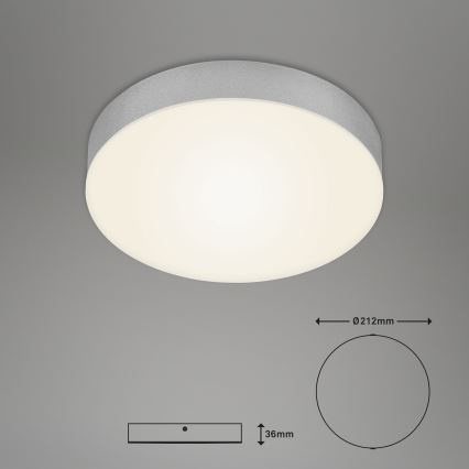 Briloner 7065-014 - LED lubinis šviestuvas FLAME LED/16W/230V sidabras