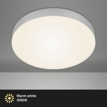 Briloner 7066-014 - LED lubinis šviestuvas FLAME LED/21W/230V 3000K sidabras diametras 28,7 cm