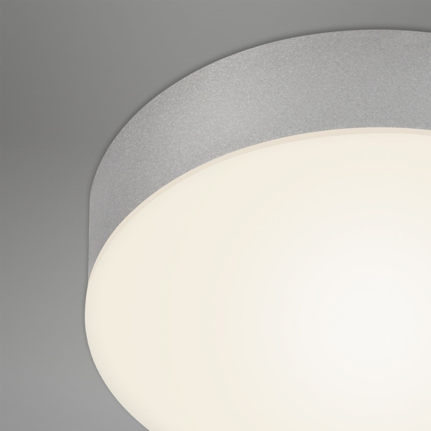 Briloner 7066-014 - LED lubinis šviestuvas FLAME LED/21W/230V 3000K sidabras diametras 28,7 cm
