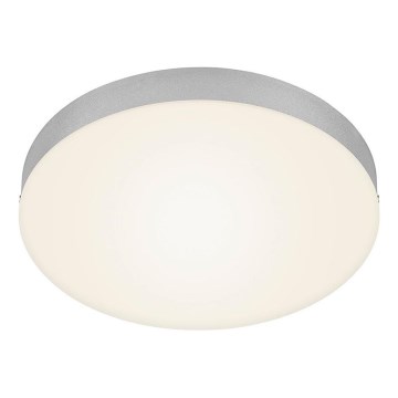 Briloner 7066-014 - LED lubinis šviestuvas FLAME LED/21W/230V 3000K sidabras diametras 28,7 cm