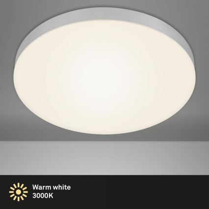 Briloner 7068-014 - LED lubinis šviestuvas FLAME LED/24,5W/230V 3000K diametras 38 cm sidabras