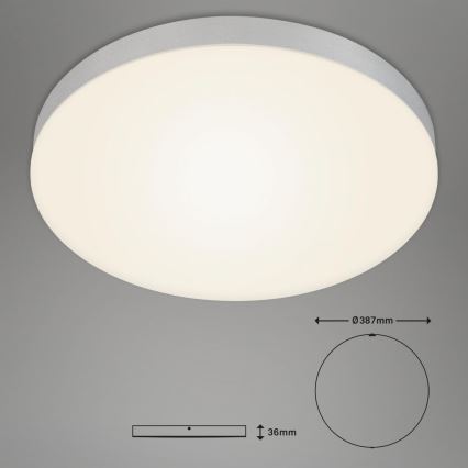 Briloner 7068-014 - LED lubinis šviestuvas FLAME LED/24,5W/230V 3000K diametras 38 cm sidabras