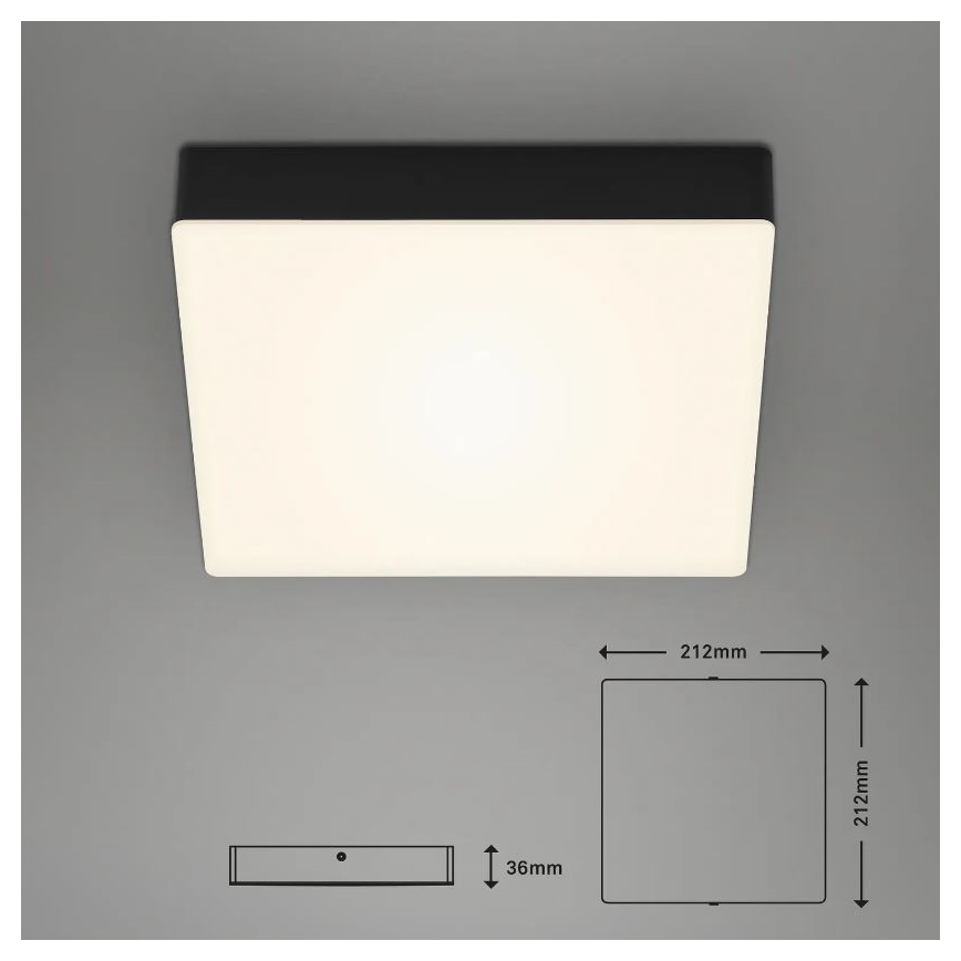 Briloner 7070-015 - LED lubinis šviestuvas FLAME LED/16W/230V juoda