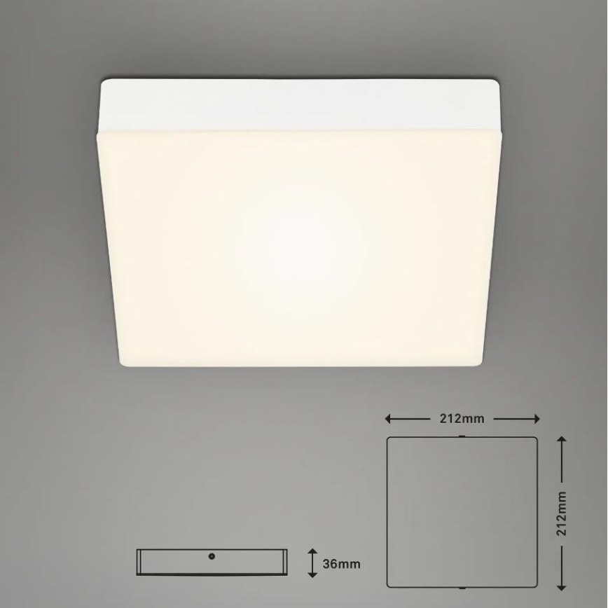 Briloner 7070-016 - LED lubinis šviestuvas FLAME LED/16W/230V balta