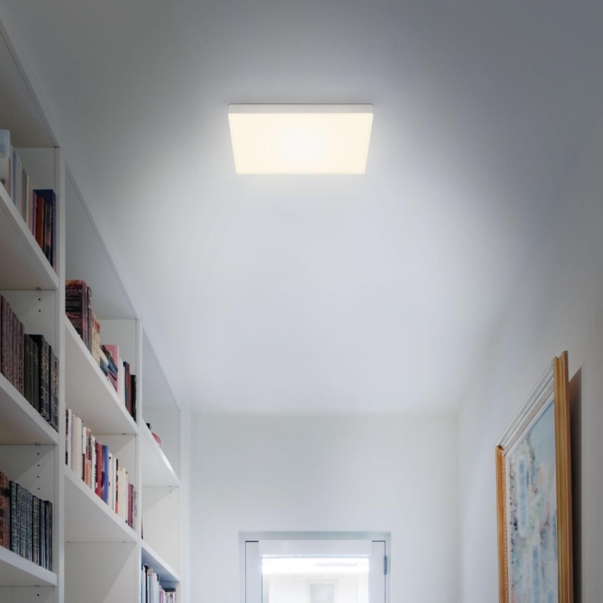Briloner 7071-014 - LED lubinis šviestuvas FLAME LED/21W/230V 3000K 28,7x28,7 cm sidabras