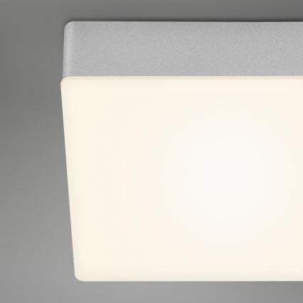 Briloner 7071-014 - LED lubinis šviestuvas FLAME LED/21W/230V 3000K 28,7x28,7 cm sidabras