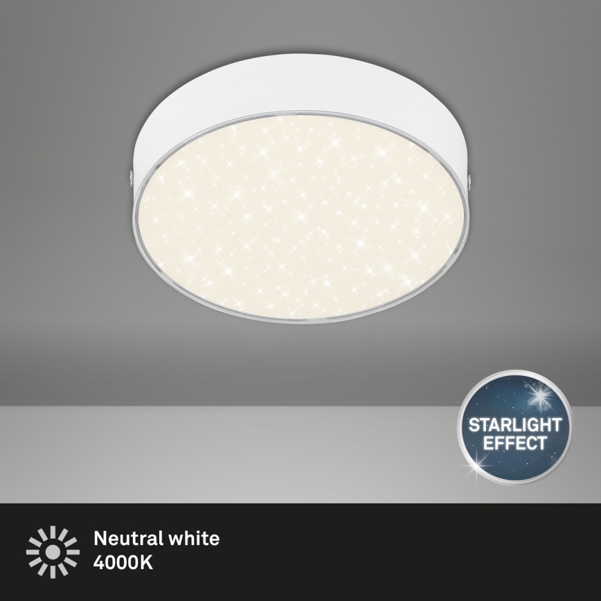 Briloner 7072-416 - LED lubinis šviestuvas STAR SKY LED/11W/230V 4000K diametras 15 cm balta