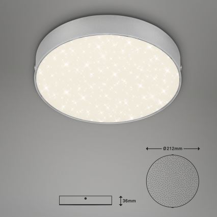 Briloner 7073-414 - LED lubinis šviestuvas STAR SKY LED/16W/230V 4000K diametras 21 cm sidabras