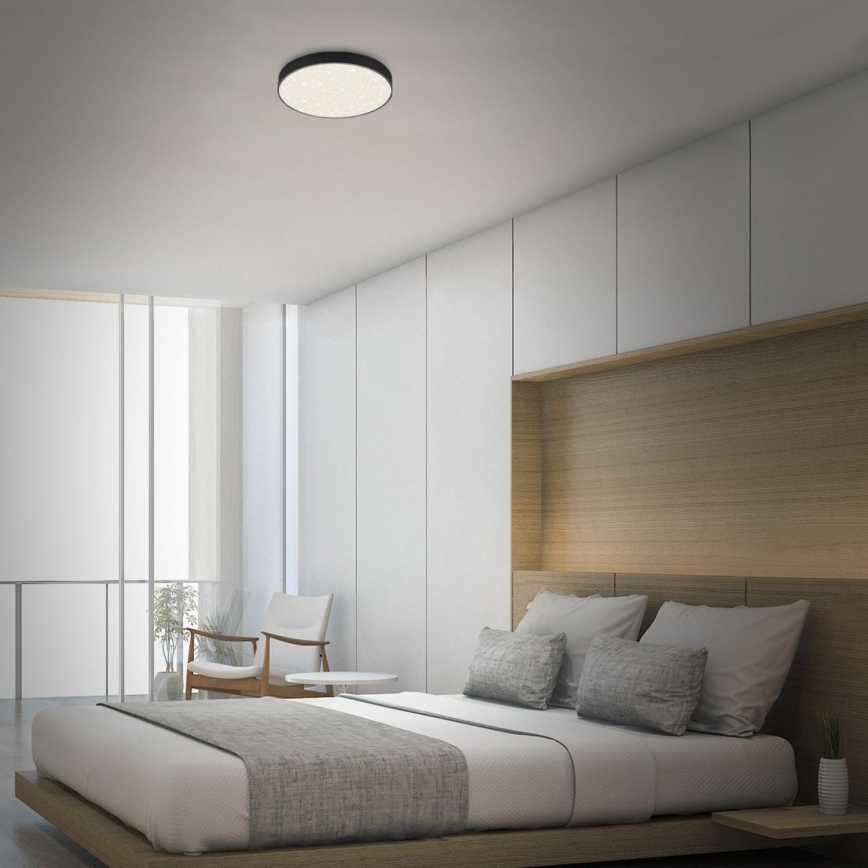 Briloner 7074-415 - LED lubinis šviestuvas STAR SKY LED/21W/230V 4000K diametras 28 cm juoda