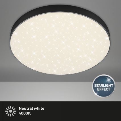 Briloner 7075-415 - LED lubinis šviestuvas STAR SKY LED/24,5W/230V 4000K diametras 38 cm juoda