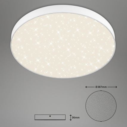 Briloner 7075-416 - LED lubinis šviestuvas STAR SKY LED/24,5W/230V 4000K diametras 38 cm balta