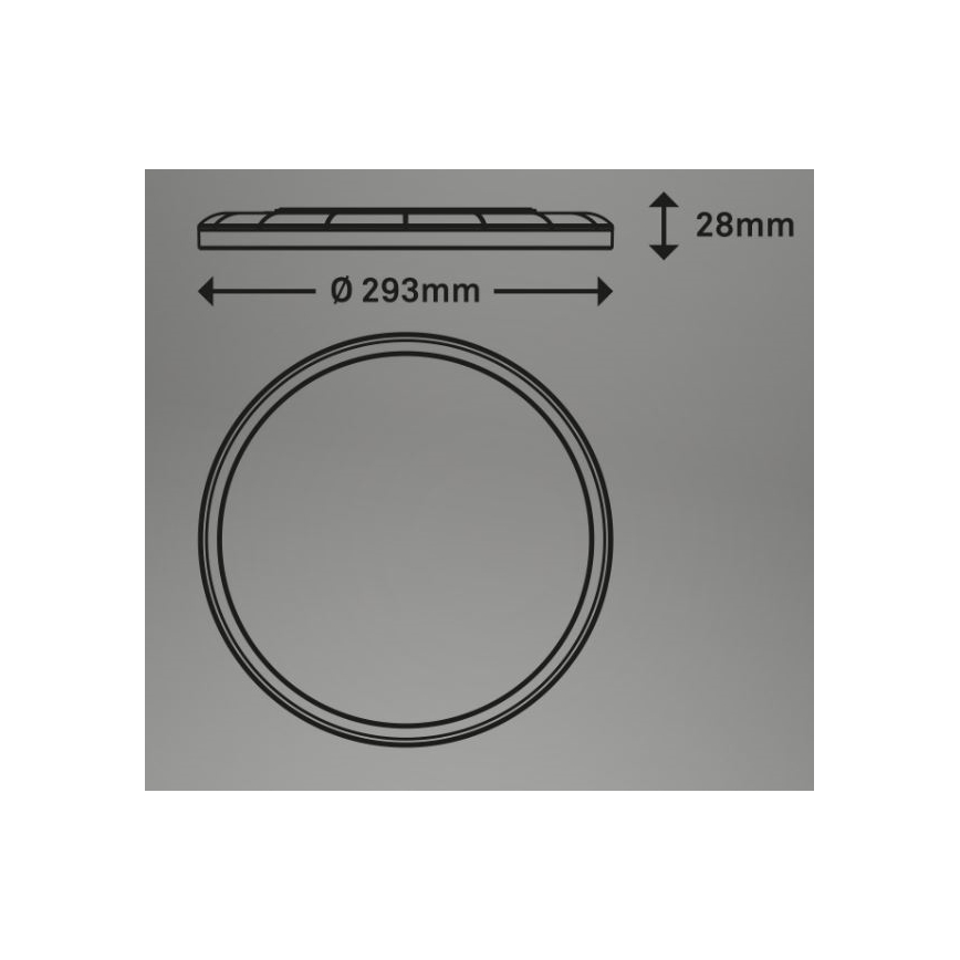 Briloner 7079-015 - LED reguliuojamas lubų šviestuvas SLIM LED/18W/230V 2700-6500K + nuotolinis valdymas