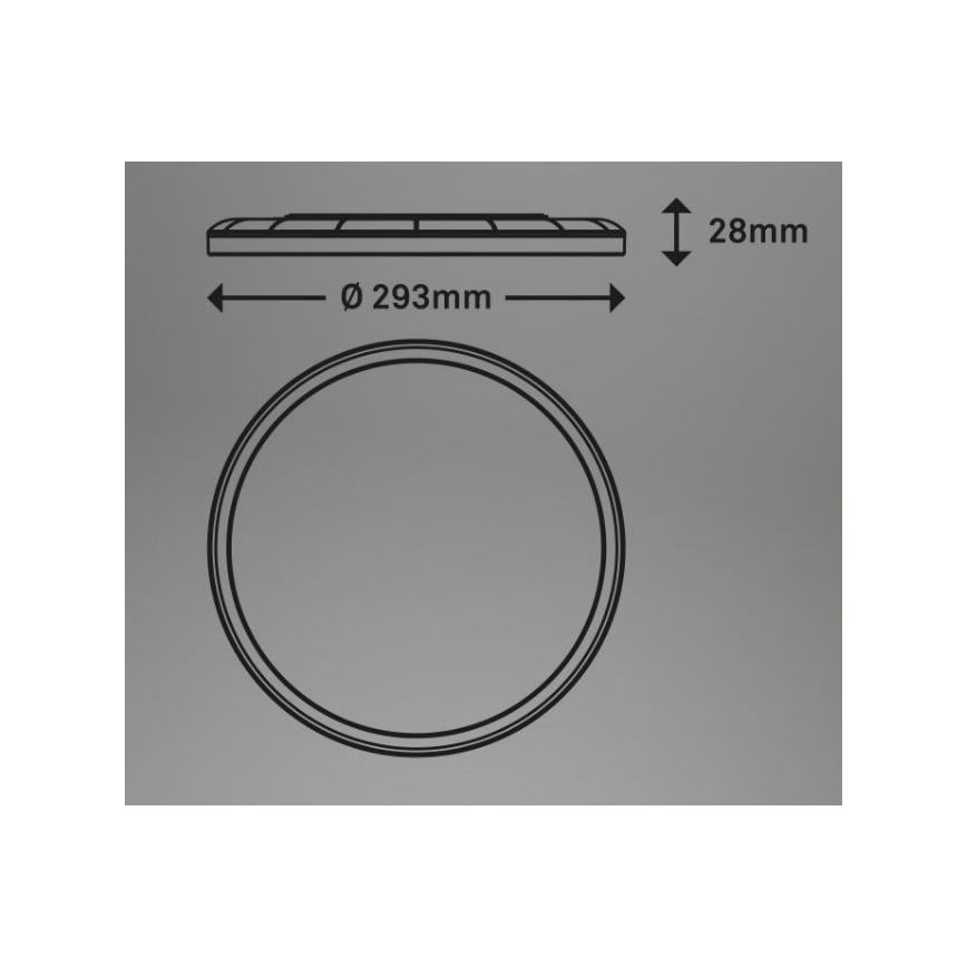 Briloner 7079-016 - LED reguliuojamas lubų šviestuvas SLIM LED/18W/230V 2700-6500K + nuotolinis valdymas