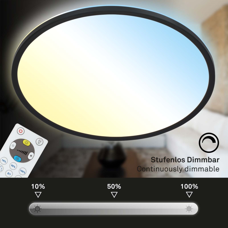 Briloner 7080-015 - LED reguliuojamas lubų šviestuvas SLIM LED/22W/230V 2700-6500K + nuotolinis valdymas