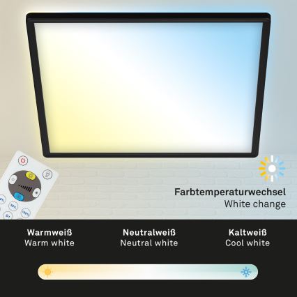 Briloner 7081-015 - LED reguliuojamas lubų šviestuvas SLIM LED/18W/230V 2700-6500K + nuotolinis valdymas