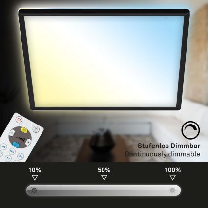 Briloner 7081-015 - LED reguliuojamas lubų šviestuvas SLIM LED/18W/230V 2700-6500K + nuotolinis valdymas