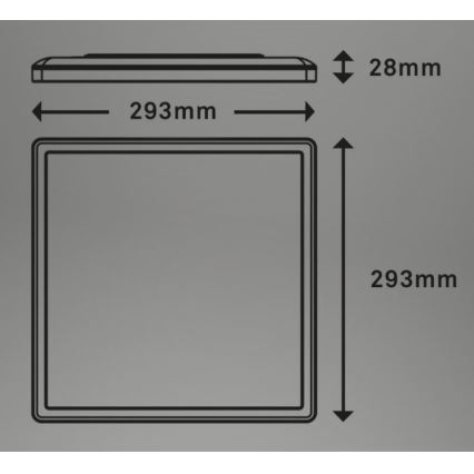 Briloner 7081-015 - LED reguliuojamas lubų šviestuvas SLIM LED/18W/230V 2700-6500K + nuotolinis valdymas