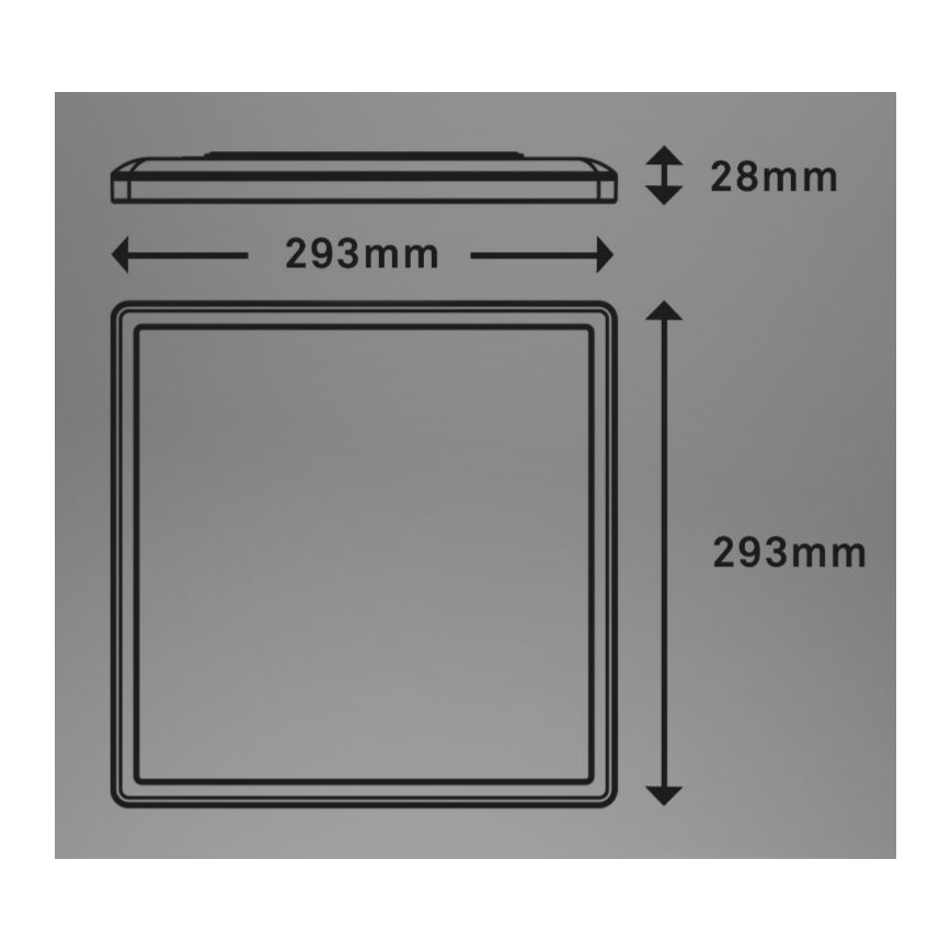 Briloner 7081-015 - LED reguliuojamas lubų šviestuvas SLIM LED/18W/230V 2700-6500K + nuotolinis valdymas