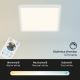 Briloner 7081-016 - LED Reguliuojamas lubinis šviestuvas SLIM LED/18W/230V 2700-6500K + valdymo pultas