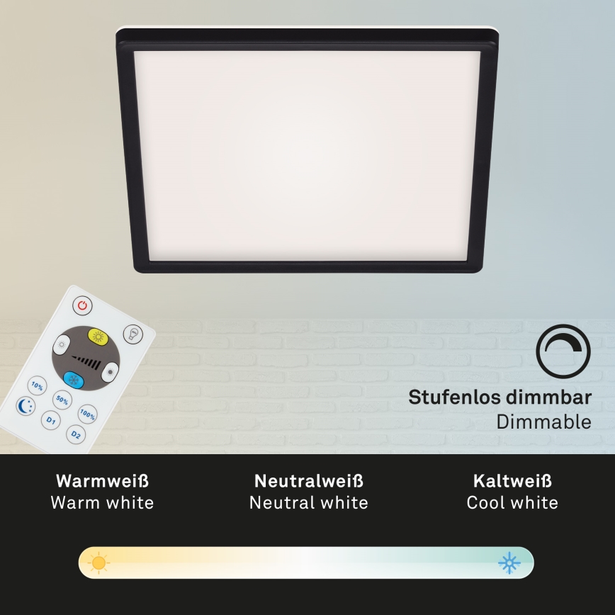 Briloner 7082-015 - LED Reguliuojamas lubinis šviestuvas SLIM LED/22W/230V 2700-6500K + valdymo pultas