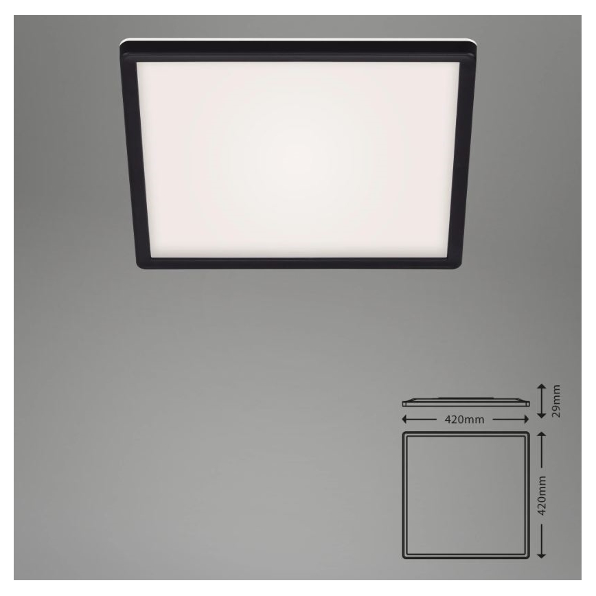 Briloner 7082-015 - LED Reguliuojamas lubinis šviestuvas SLIM LED/22W/230V 2700-6500K + valdymo pultas