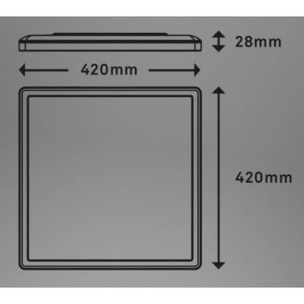 Briloner 7082-016 - LED Pritemdomas lubinis šviestuvas SLIM LED/22W/230V 2700-6500K + nuotolinio valdymo pultas