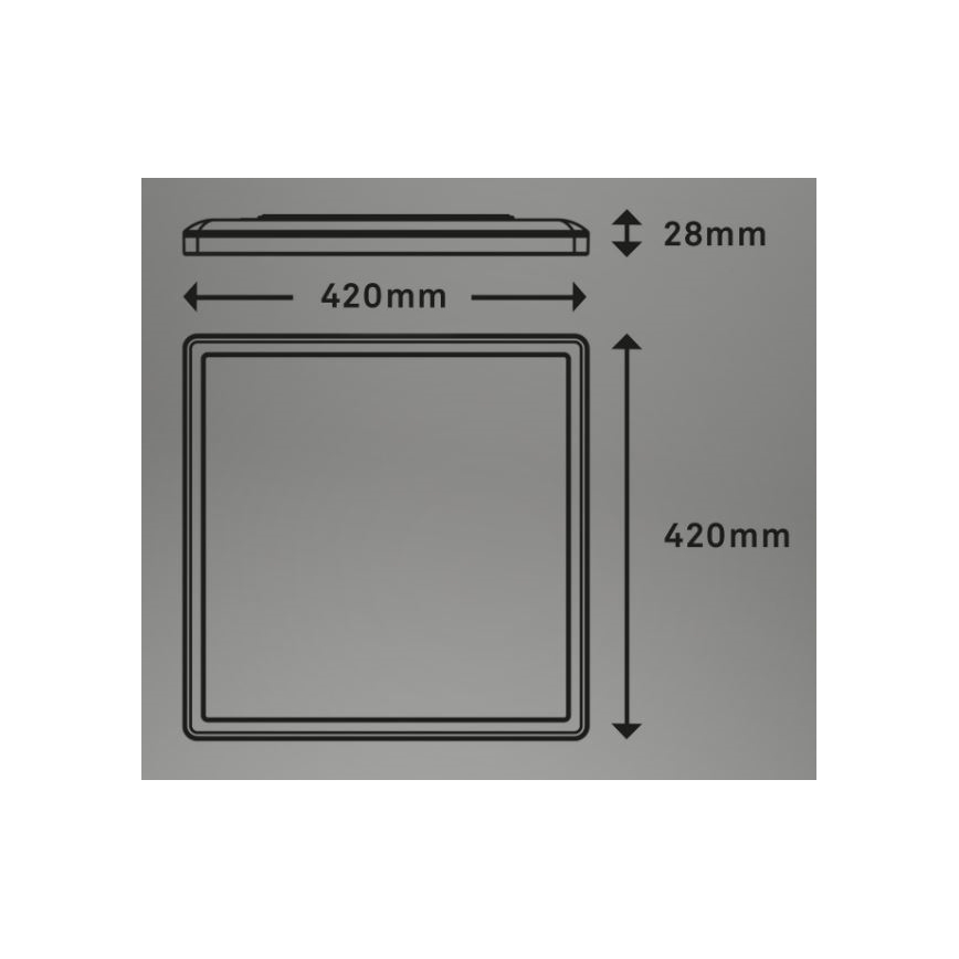 Briloner 7082-016 - LED Pritemdomas lubinis šviestuvas SLIM LED/22W/230V 2700-6500K + nuotolinio valdymo pultas